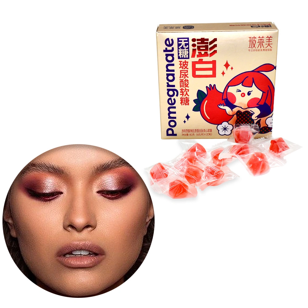 Private Label Natural Vegan Hyaluronic Acid Skin Whitening Anti-Aging Vitamin Biotin Collagen Gummies