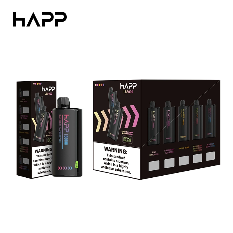 Happ 80000 أطواق E السيجارة Vape أطقم 30mg نيكوتين يمكن التخلص منها فابي