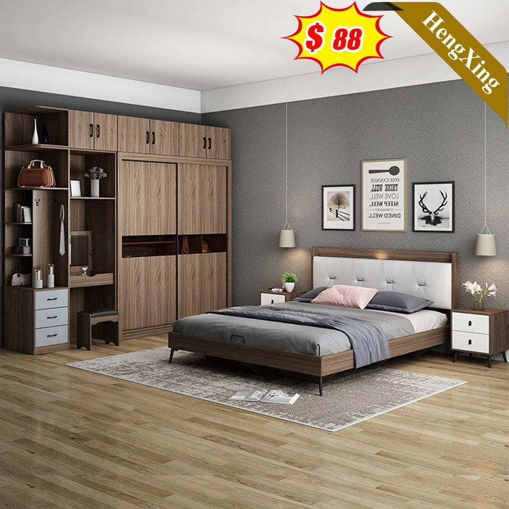 Modern Wooden Mattress Wall Murphy Capsule Synthetic Leather Bedroom Double Queen Single King Size Bed