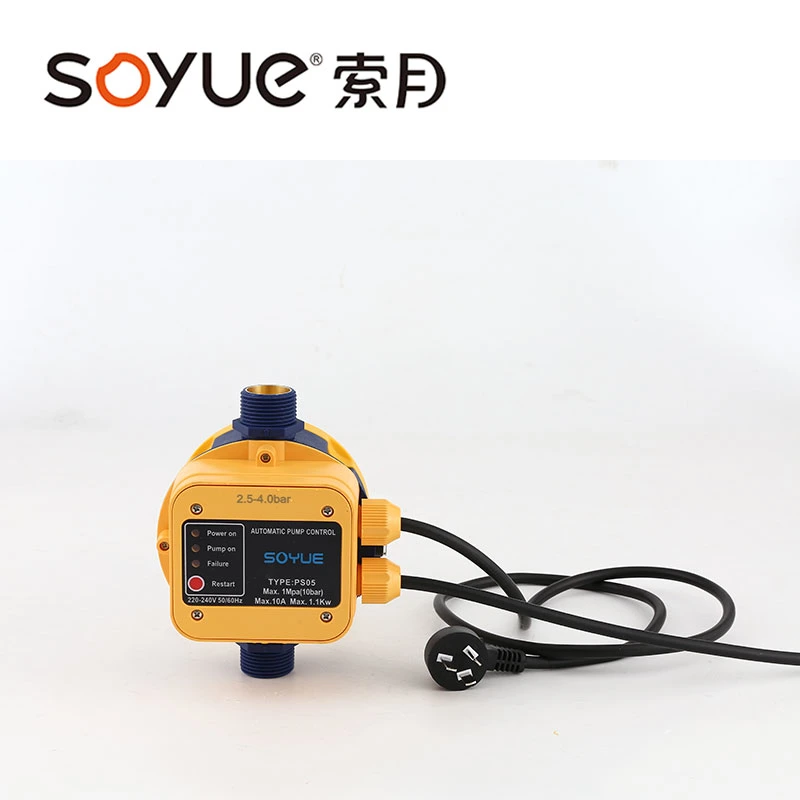 مفتاح وحدة التحكم في ضغط مضخة المياه الأوتوماتيكية الكهربائية Soyue مع الضغط المنظم