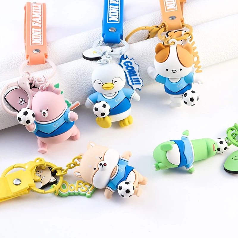 Nueva moda Soft PVC Key Chain Regalos promocionales populares Keychain