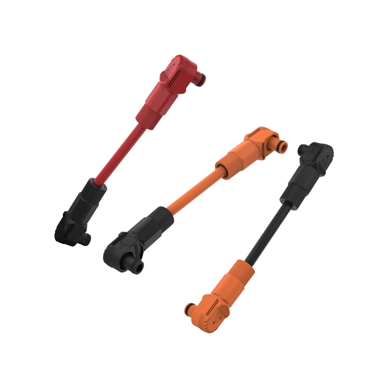 200A IP67 Plastic Red Black Orange Battery Storage Connector Energy Storage Cable