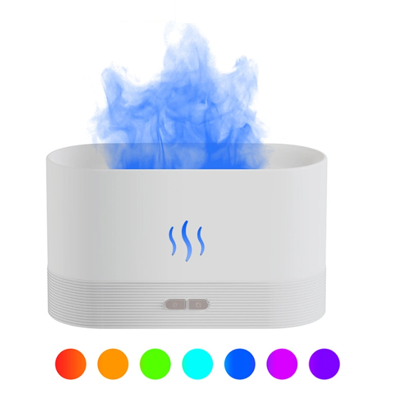 Colorful Flame Air Humidifier Essential Oil Aroma Diffuser Simulation Fire Difusor Humidifier Air