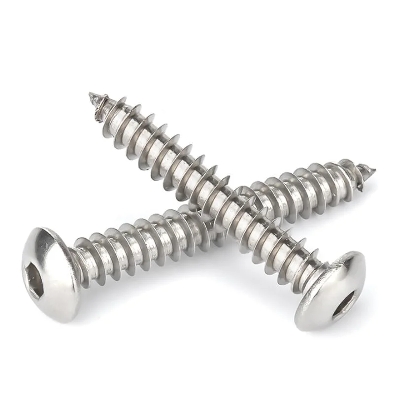 Pan Head Hex Hexagon Self Tapping Screws Stainless Steel Round Head Allen Tapping Wood Screw