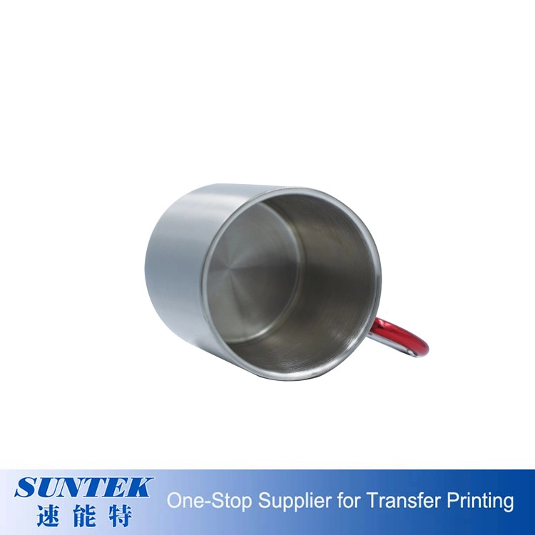 Stainless Steel Coffee Mug with Buckle Handle for Sublimation Printing