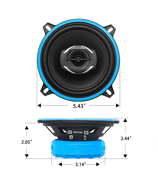 Rcx525 Echo Series 5.25-Inch Car Audio Coaxial Speaker System