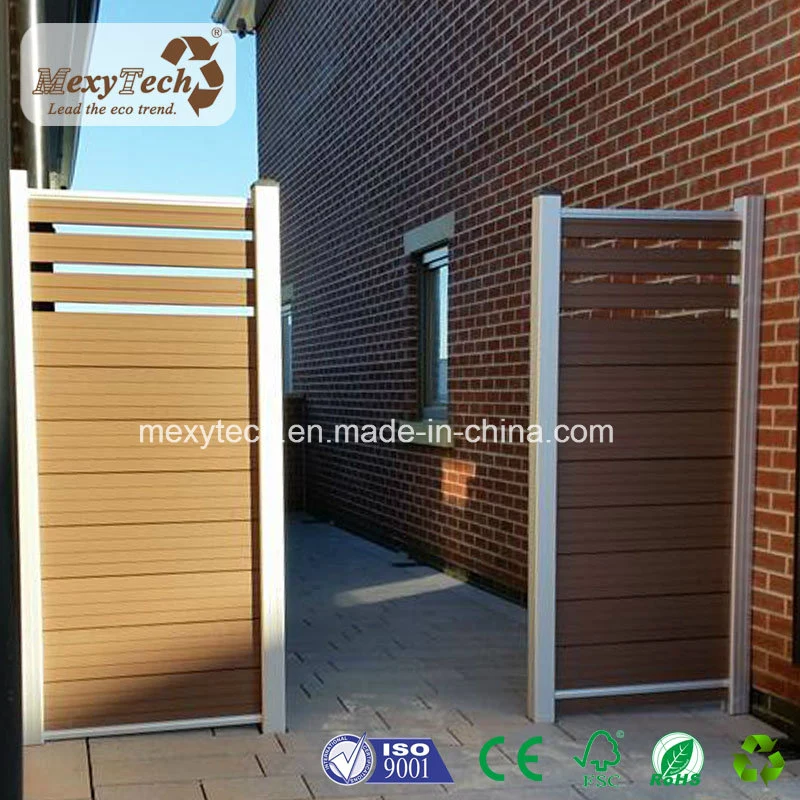 MID-Treiils Fence Wood Plastic Composite Fence Panel Easily Installation