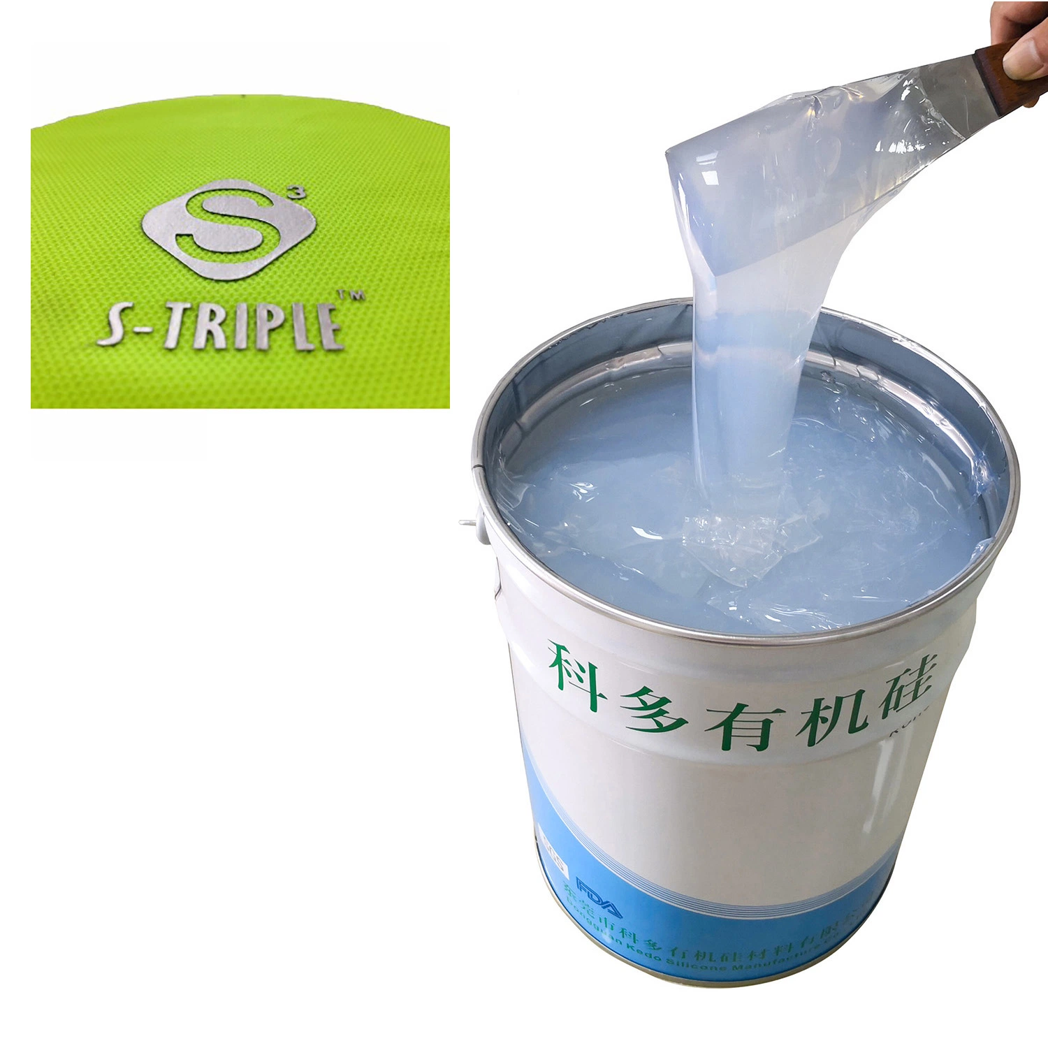 Knitted Fabric Printing Liquid Silicone Printing Ink Supplier