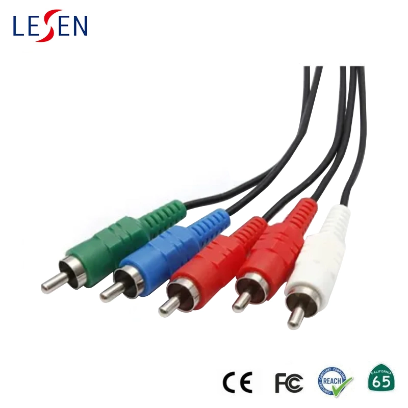 5RCA Plugs to 5RCA Plugs Cable AV Cable