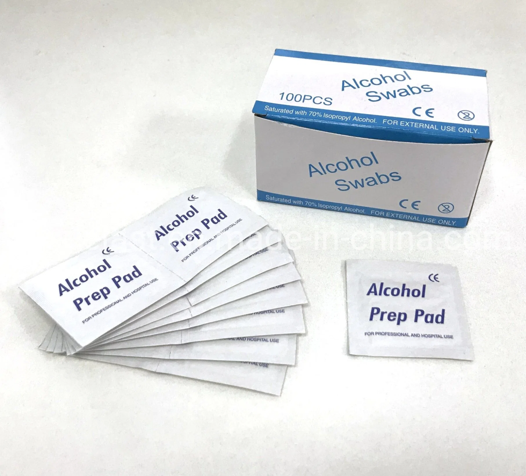 Disposable Medical Alcohol Swab Wipe Alcohol Prep Pad Individually Packed