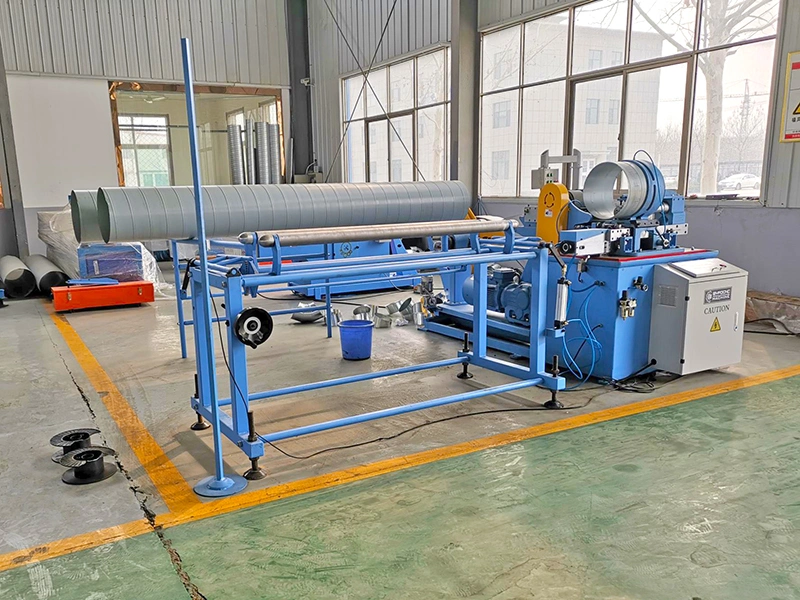 Hard Mold Type HVAC Spiral Duct Making Tubeformer Auto Air Galvanized Steel Spiro Forming Machine