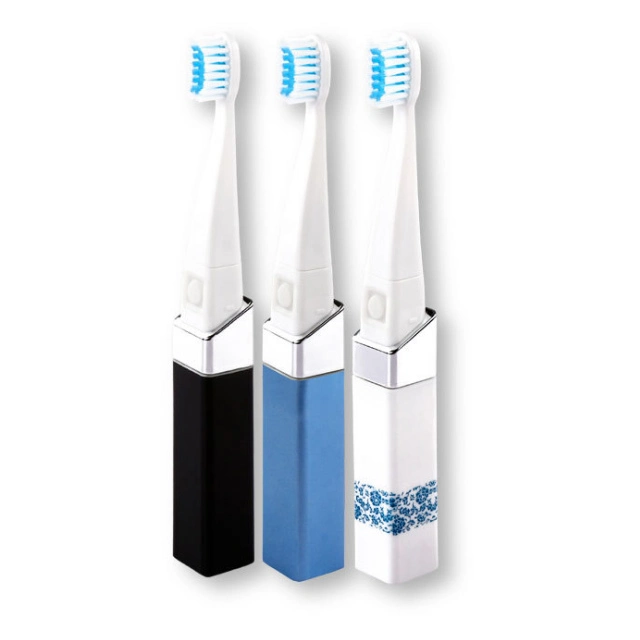 Travel Black Electric Toothbrush with Replacement Head