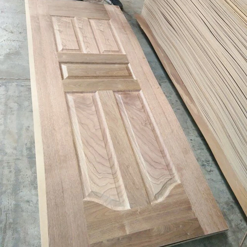 Natural Wood Veneers Ash Sapeli Oak Veneer Lamintated HDF Door Skin