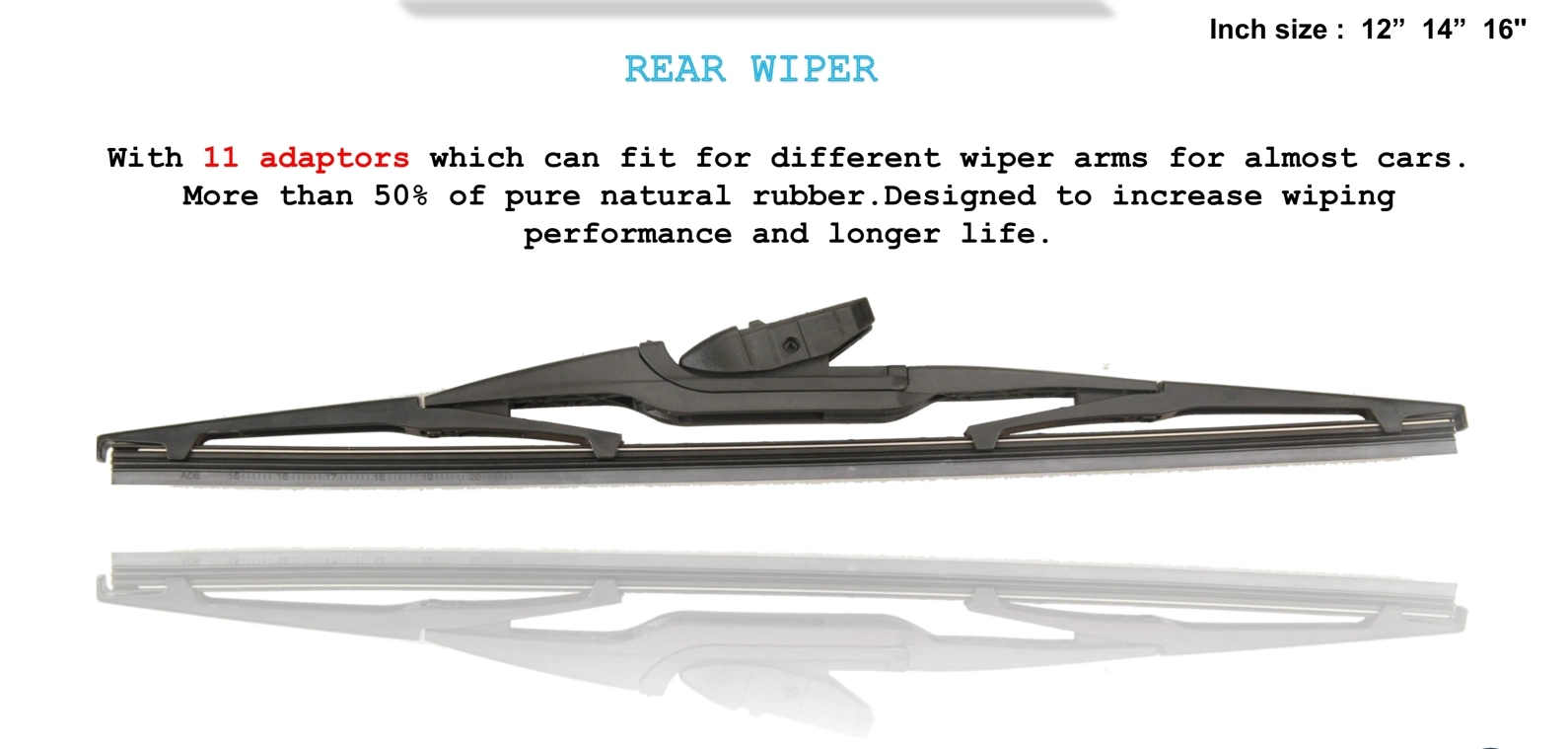 New Design All SUV, Pick-up Multi-Function Multi-Adaptors Rear Windows/Windshield/Windscreen Wiper Blade for Passenger Cars (RF-200)