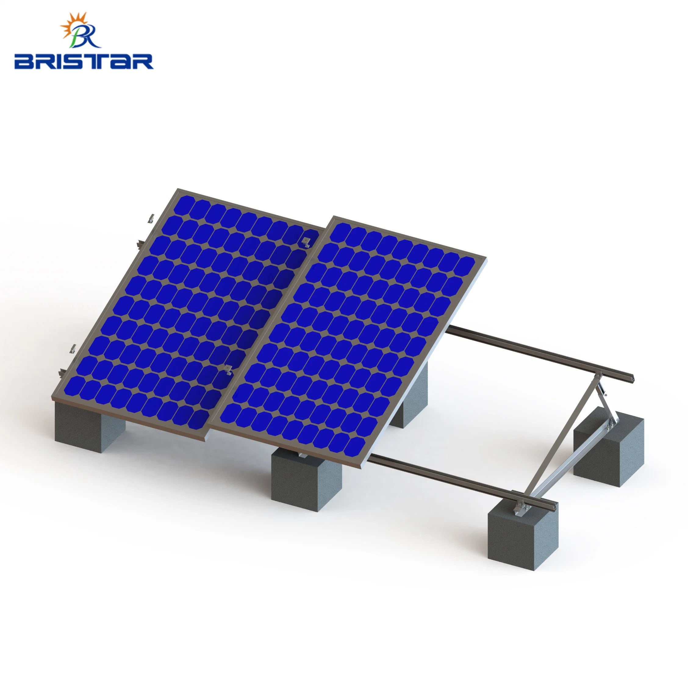 Quick Installation PV Solar Panel Pole Ballast Flat Roof Mount