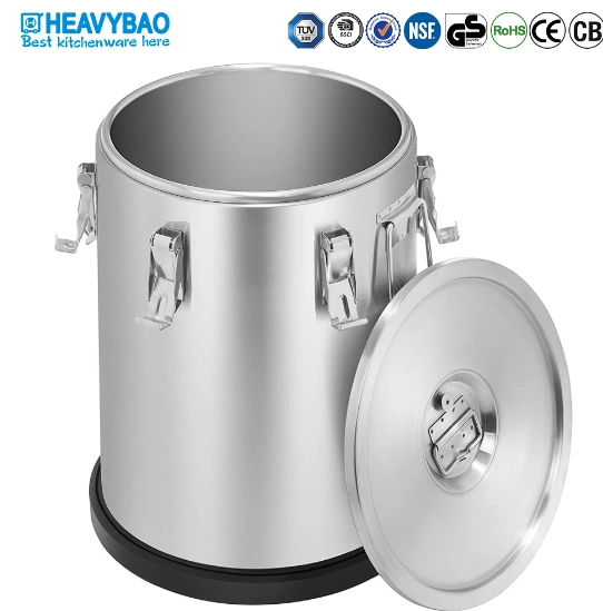 Heavybao Stainless Steel Insulation Barrels Milk Tea Bucket