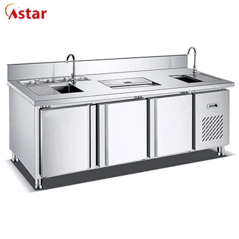 China Professional Kitchen Equipment 2 Meters Water Bar with Ce