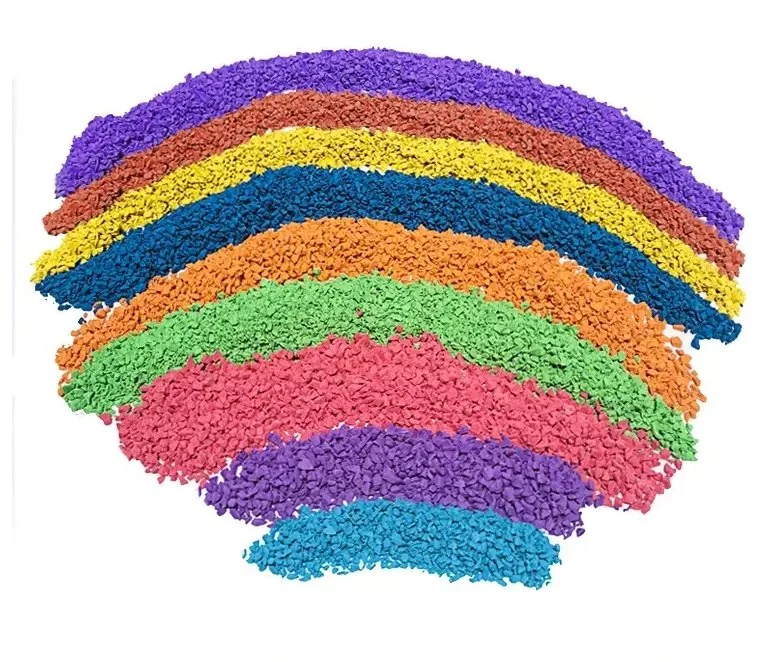 Couleur granule de terrain de sports de plein air en EPDM