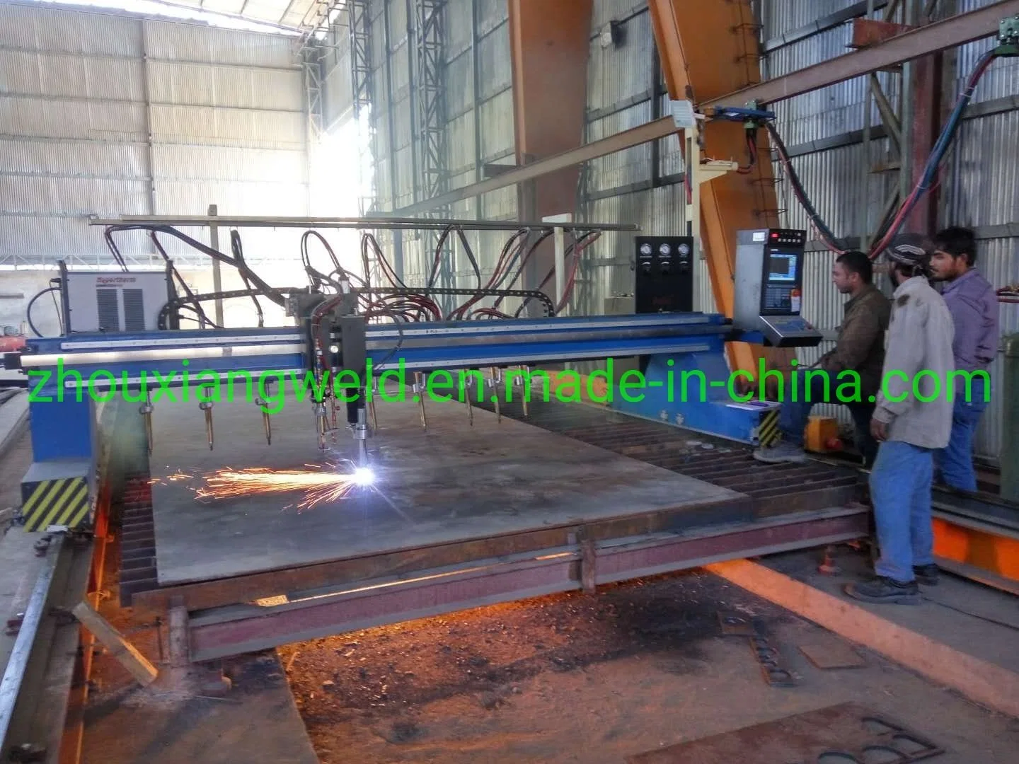 CNC-Metall-Stahlplatte Automatisches Gantry-Typ Flame Plasma Schneiden Maschine für H-Träger