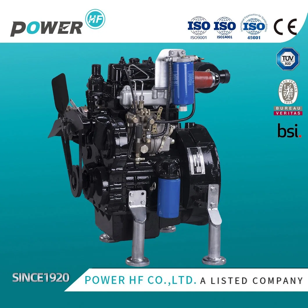 Дизельный двигатель двухцилиндрового генератора с турбонаддувом и водяным охлаждением