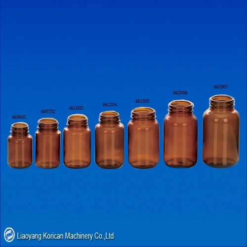 (460-462 Series) Amber Glass Bottles for Tablet& Capsules (Wide Mouth)