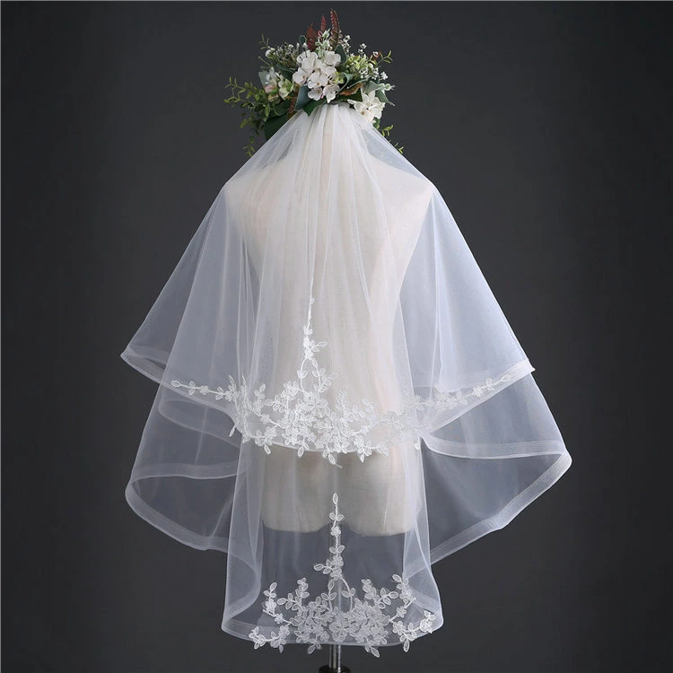 فستان زفاف مزدوج مع مشط، إكسسوارات زفاف كورية بسيطة