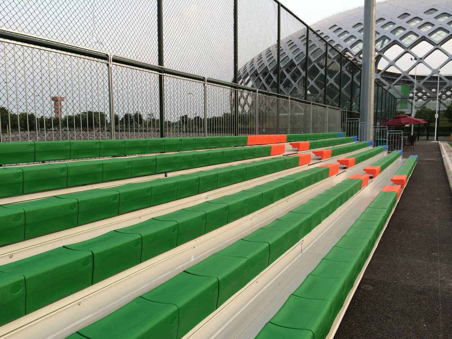 Aluminum Grandstand Spectator Bench Non-Corrosion Movable Bleachers for Stadium Field