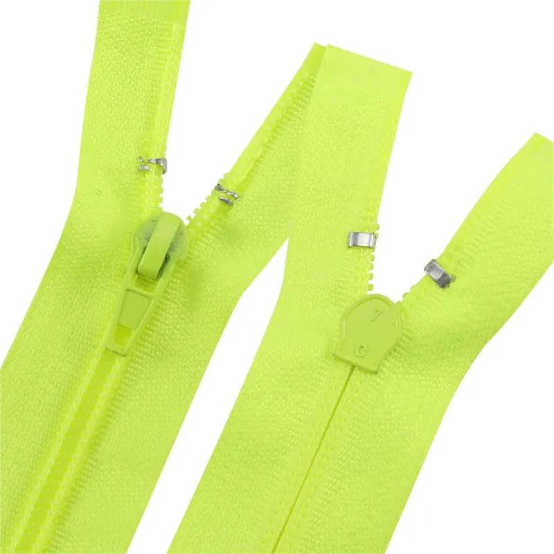 Oco Wholesale Factory 5# Open Ended Zip Polyester Tape with Nylon Tooth Closing End Nylon Coil Zipper Bag