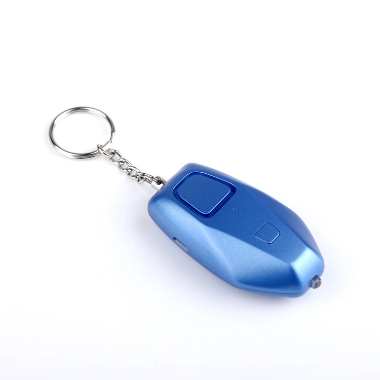 Rechargeable Personal Alarm Key Chain Distress Device with One Keychain