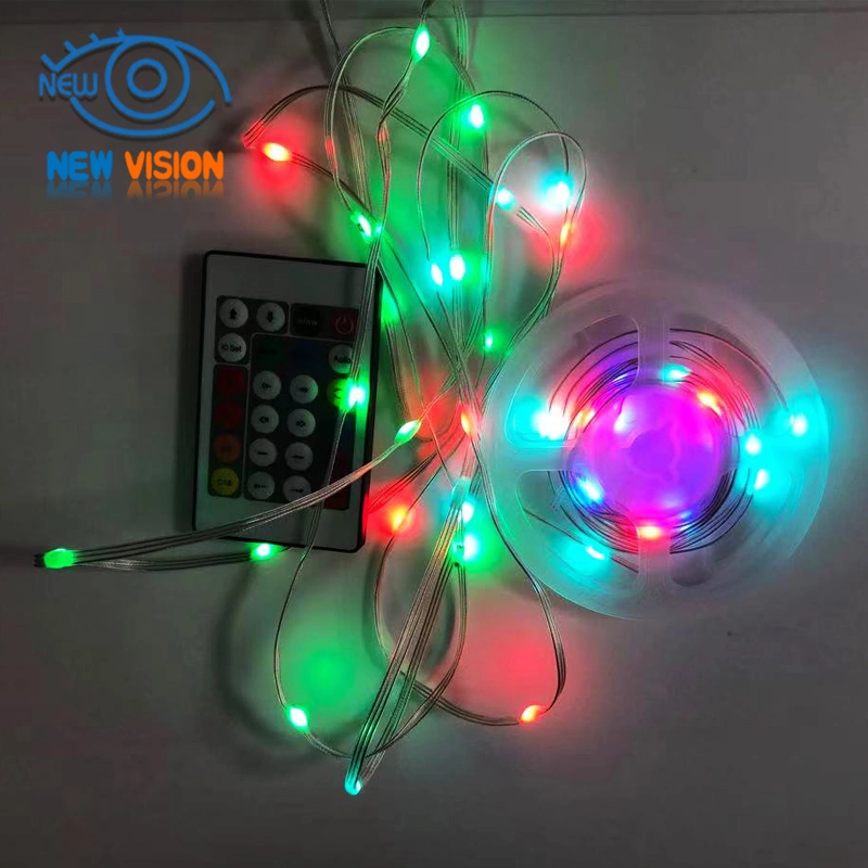 Dream Color Noël lumières Ws2812b RVB LED Pixel String Light 10LED/M 5m 10m chaîne de LED adressable étanche DC5V