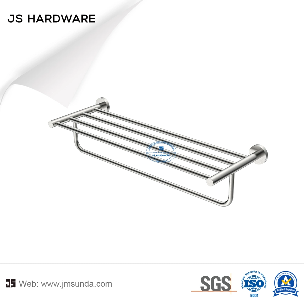 Modern Hotel Stainless Steel Bar Bathroom Towel Rack Shelf