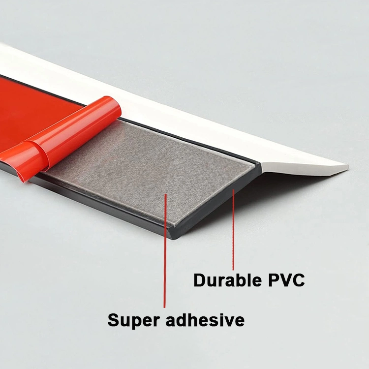 Extruded TPE Wooden Garage Door Seal Strips V Shape Self Sealing Weatherstrip with Adhesive