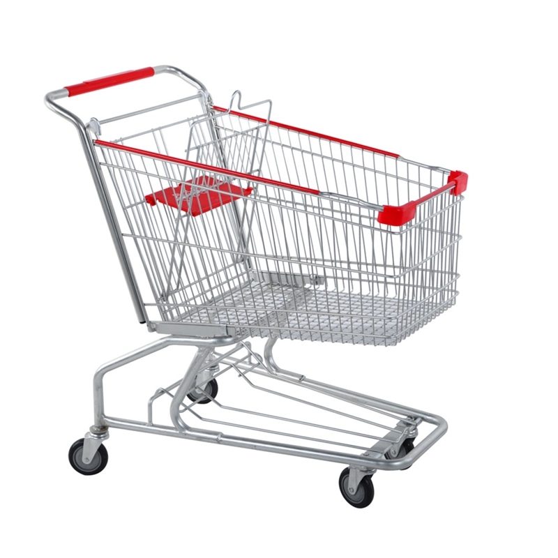 New Design Low Price 100L American Style Supermarket Trolley