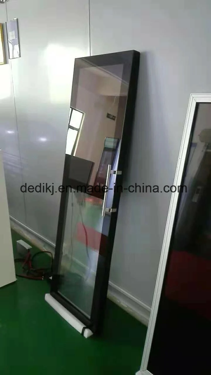 Dedi Hot Sale Commercial Transparent LCD Display Fridge Single Door