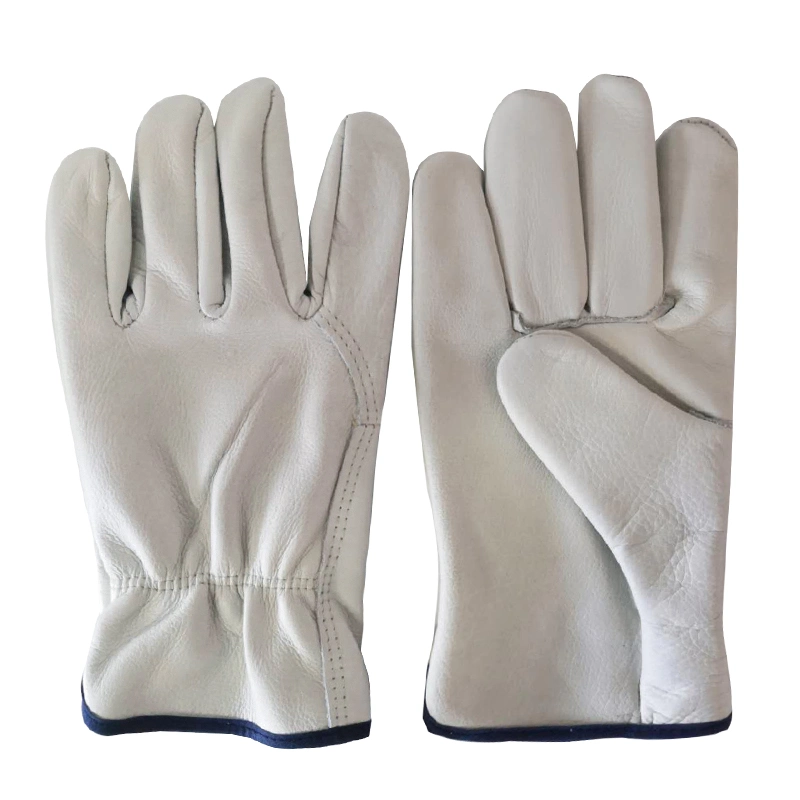 Кожаные перчатки безопасности защиты безопасности режущий рабочие перчатки