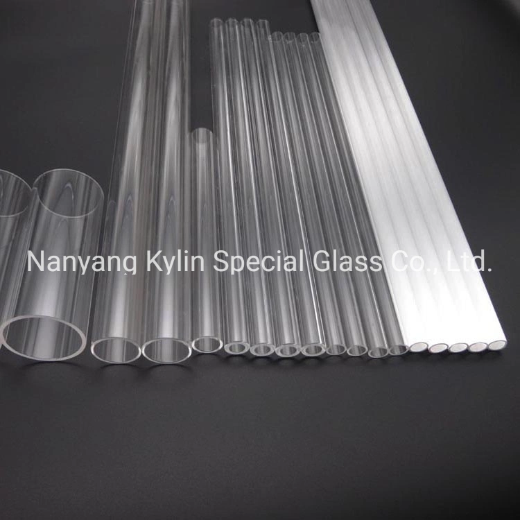 High Pure Silica Powder Clear Quartz Glass Tube for Halogen Lamp/Heater/Solar Energy