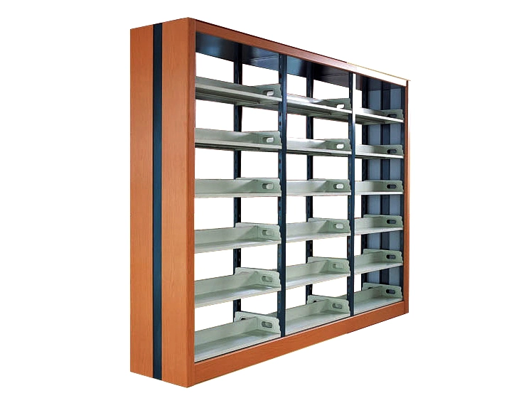 Factory Best Price Library Furniture Steel-Wood Book Shelf