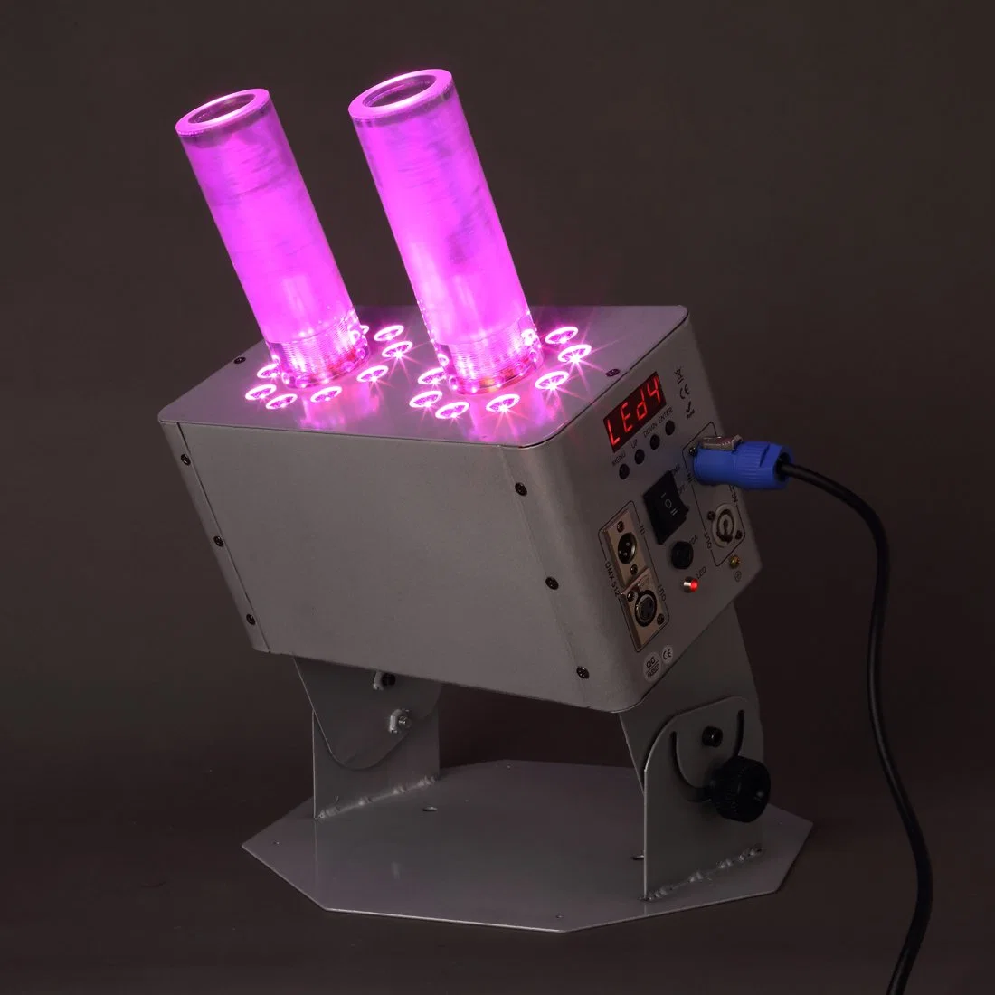 18*3W RGB Double -Barreled LED CO2 Jet Fog Machine Stage Light