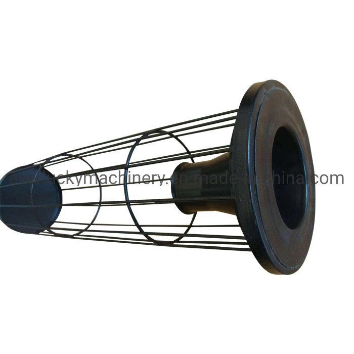 Carbon Steel Dust Filter Bag Cage with Venturi, Organic Silicon Surfacetreatment, Withstand Max Temp 200 Degree