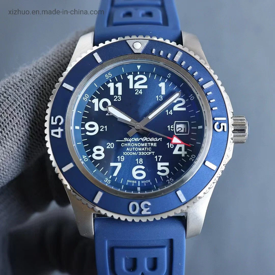 Usine Vente à chaud Vente en gros Breitling's hommes automatique mécanique montre-bracelet Super Montre sport suisse marine Sapphire Mirror