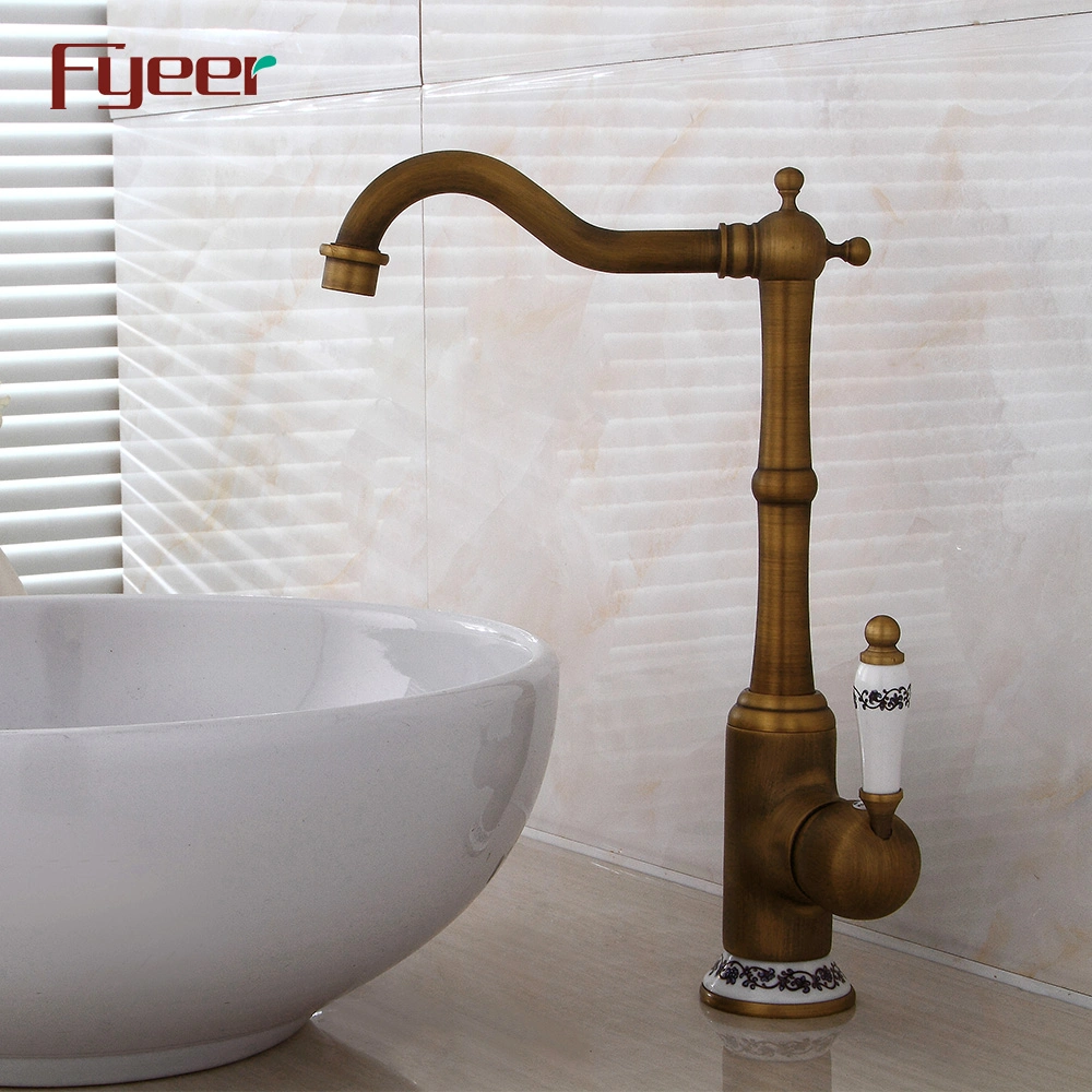 جديد Brass Antique Basin Faucet الحمام طاولة المياه الحنفية صنبور الخالط