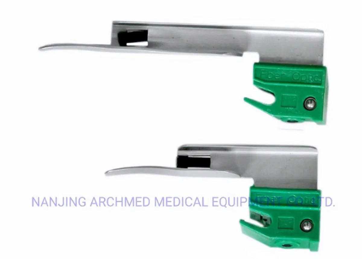 Medical Equipment Disposable Fiber Optic Laryngoscope Blade for Pediatric