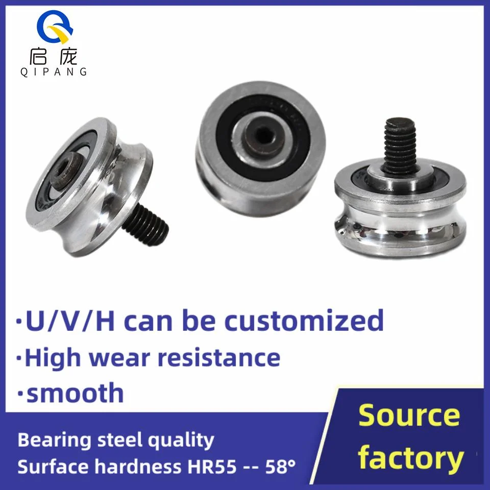 12*54*25 V10 Rail Linear Bearing Guide Rollers, Double Row Guide Rail Track Roller V Groove Bearing