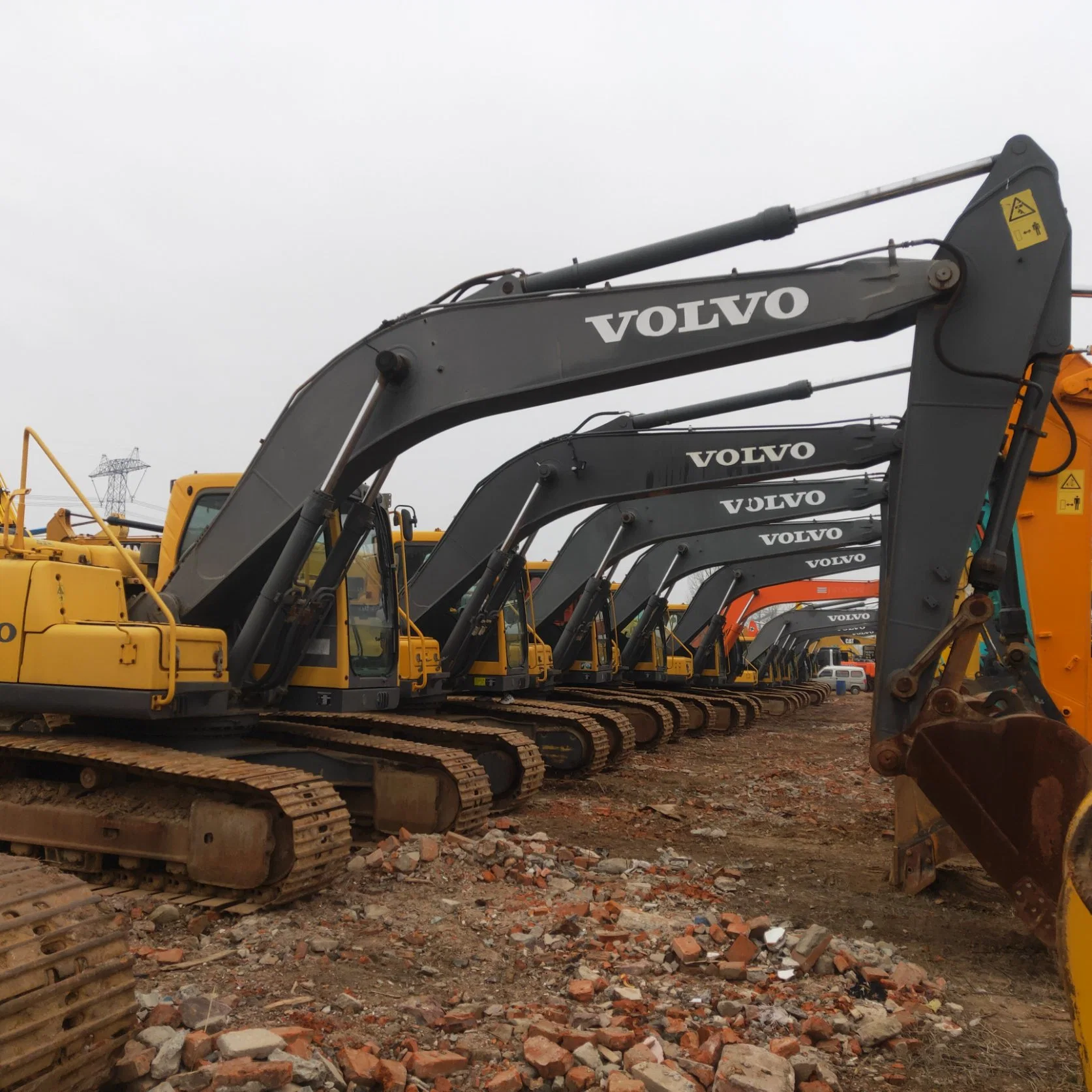 Usado Volvo Escavadora Ec210b Volvo Digger second hand 21t Construction máquinas de construção Equipamento original