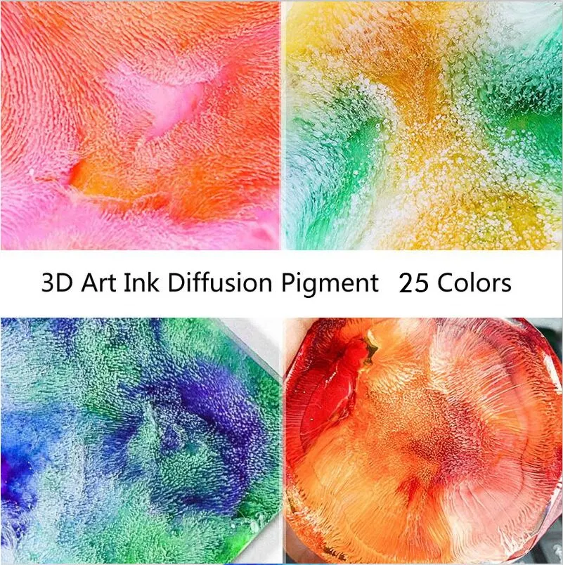 Großhandel/Lieferant Silikon-Form ab Kleber Guss DIY Farbe Kunst Kristall Klares Epoxidharz mit Diffuser Color Pigment Liquid Kit