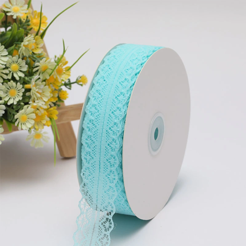 Lace Ribbon with Cotton Embroidery Water Soluble Crochet Lace Trim for Bridal Wedding Dress Decoration Christmas Gift Package