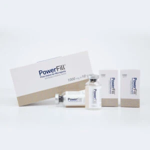 Powerfill 1000mg PLA Dermal Filler Injectable Poly-Lactic Acid for Face New Collagen Wrinkles Removal Body Breast Buttock Enhancement