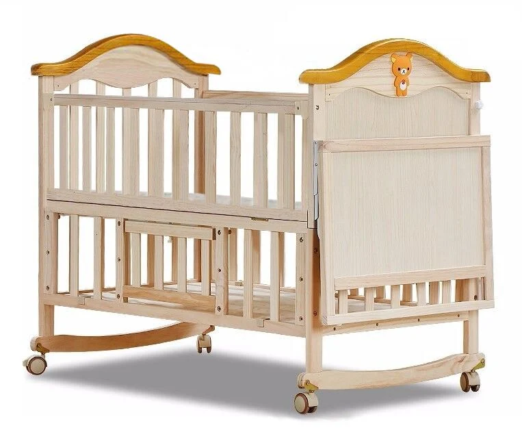 Мини/портативных Non-Folding деревянные окна детская кроватка детская кроватка новорожденный ребенок с колеса