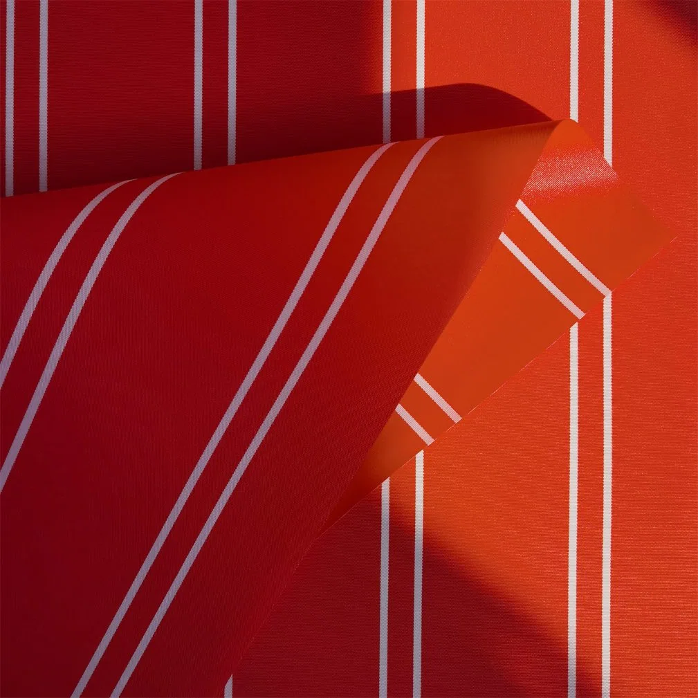100% poliéster solución hilo teñido tela acrílica para sombra al aire libre Cobertura de la carpa marina de la sombrilla de la bostezada