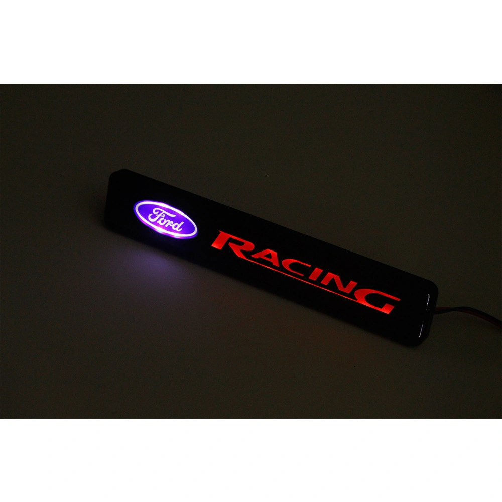 Car Front Grille LED DRL Logo Light Emblem Badge Decorative Modified Car Logo Medium Net Lamp Illuminated Decal Custom Logo for Car Tuning Store